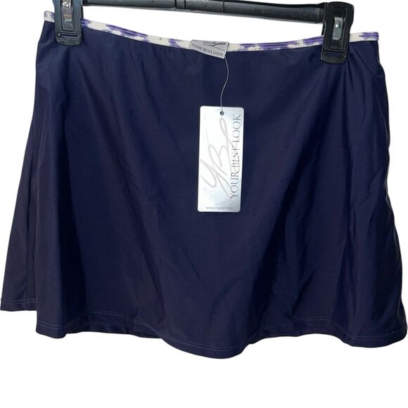YOUR BEST LOOK SWIM SKIRT BOTTOMS WOMENS SIZE 12 water sports modest pool New - Picture 1 of 7